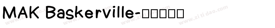 MAK Baskerville字体转换